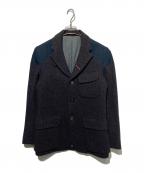 NIGEL CABOURN×Harris Tweedナイジェルケーボン×ハリスツイード）の古着「マロリージャケット」｜ブラウン×ネイビー