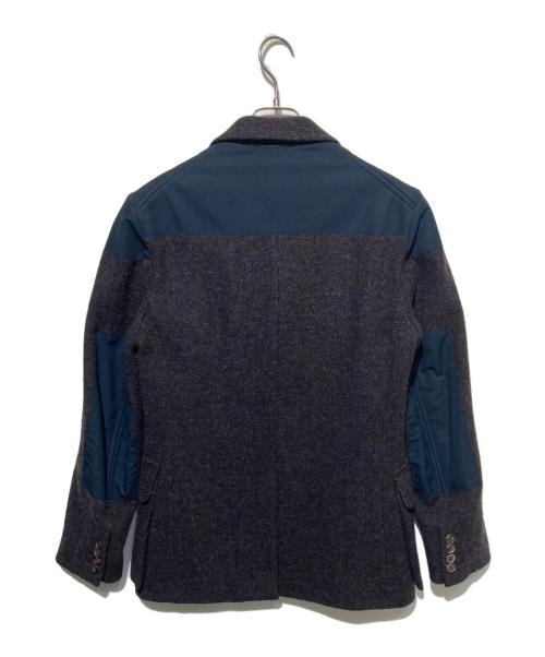 NIGEL CABOURN（ナイジェルケーボン）NIGEL CABOURN (ナイジェルケーボン) Harris Tweed (ハリスツイード) マロリージャケット ブラウン×ネイビー サイズ:44の古着・服飾アイテム