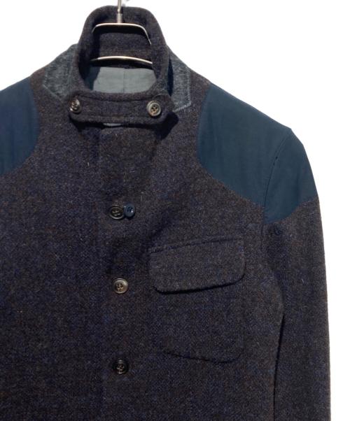NIGEL CABOURN（ナイジェルケーボン）NIGEL CABOURN (ナイジェルケーボン) Harris Tweed (ハリスツイード) マロリージャケット ブラウン×ネイビー サイズ:44の古着・服飾アイテム