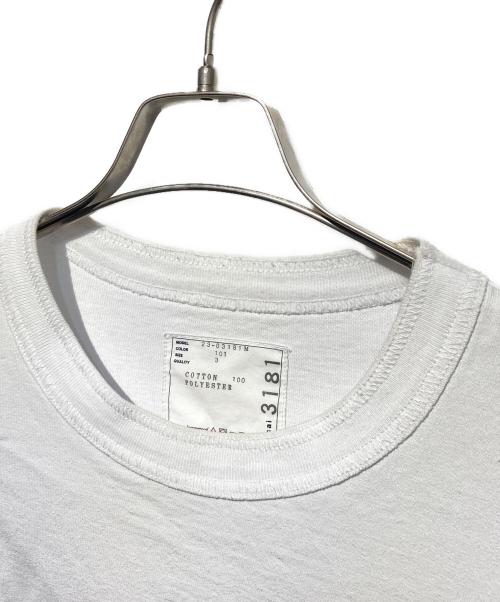sacai（サカイ）sacai (サカイ) 再構築ナイロンドッキングTシャツ ホワイト サイズ:3の古着・服飾アイテム