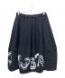BLACK COMME des GARCONS（ブラックコムデギャルソン）の古着「ナンバリングプリントウールスカート」｜ブラック