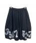 BLACK COMME des GARCONS (ブラックコムデギャルソン) ナンバリングプリントウールスカート ブラック サイズ:S：25000円