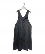 Y'sワイズ）の古着「COTTON WOOL RANDOM TUCK DRESS」｜グレー