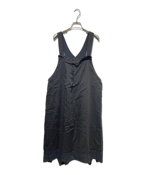 Y's（ワイズ）Y's (ワイズ) COTTON WOOL RANDOM TUCK DRESS グレー サイズ:1の古着・服飾アイテム