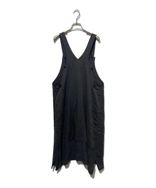 Y's（ワイズ）Y's (ワイズ) COTTON WOOL RANDOM TUCK DRESS グレー サイズ:1の古着・服飾アイテム