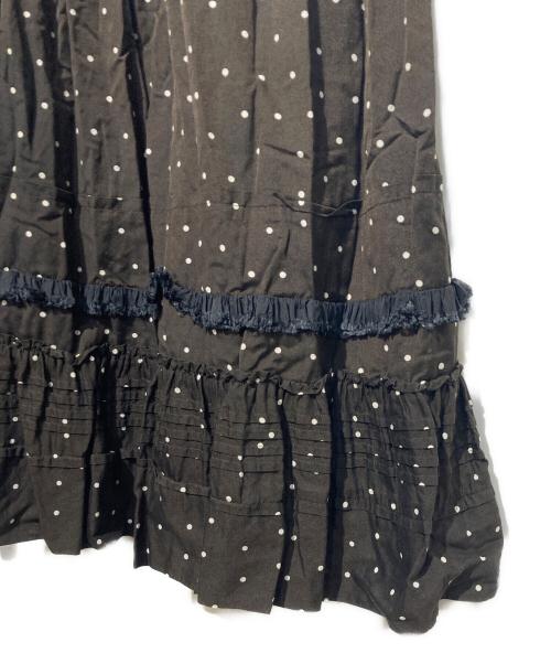 tricot COMME des GARCONS（トリココムデギャルソン）tricot COMME des GARCONS (トリココムデギャルソン) ドットフリルスカート ブラウン サイズ:　の古着・服飾アイテム