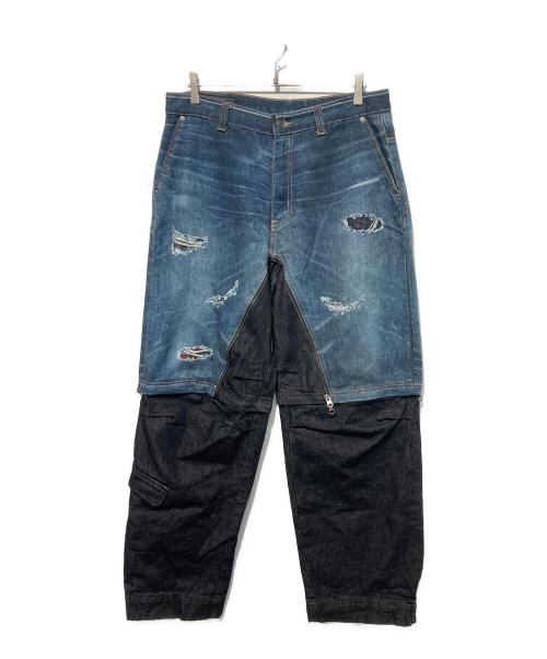 ZARA（ザラ）ZARA (ザラ) ANDERSSON BELL (アンダーソンベル) コラボレイヤードデニムパンツ インディゴ サイズ:32の古着・服飾アイテム