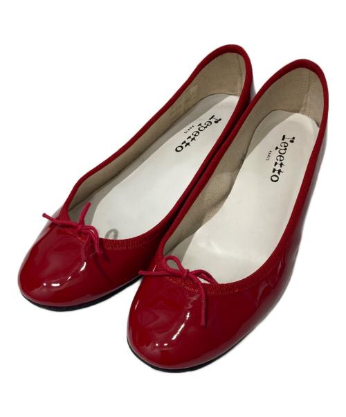 repetto（レペット）repetto (レペット) エナメルパンプス レッド サイズ:37 1/2の古着・服飾アイテム