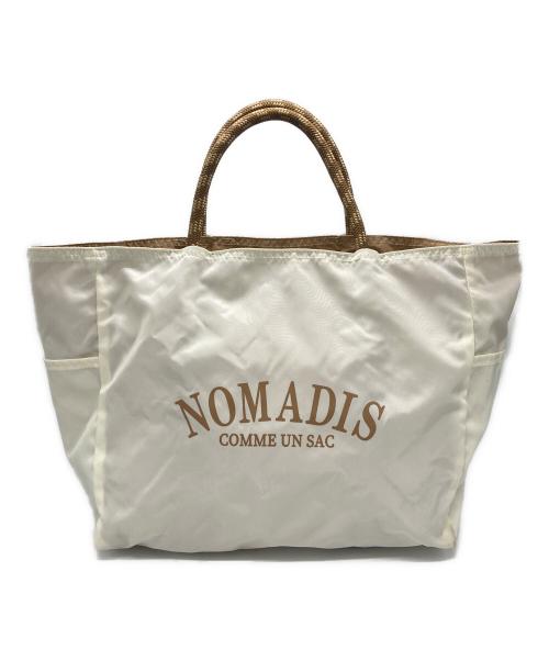 NOMADIS（ノマディス）NOMADIS (ノマディス) SAC2 W リバーシブルトートバッグ ホワイト×ブラウンの古着・服飾アイテム