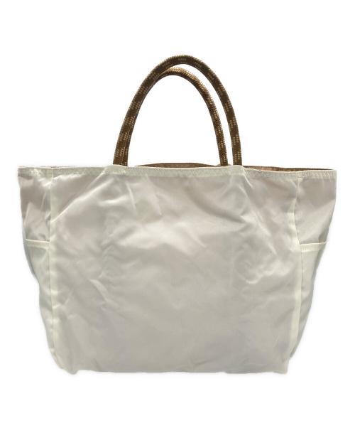 NOMADIS（ノマディス）NOMADIS (ノマディス) SAC2 W リバーシブルトートバッグ ホワイト×ブラウンの古着・服飾アイテム