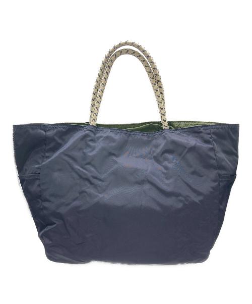 NOMADIS（ノマディス）NOMADIS (ノマディス) SAC2 W リバーシブルトートバッグ ネイビー×オリーブの古着・服飾アイテム
