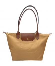 LONGCHAMP（ロンシャン）の古着「ルプリアージュ トートバッグ」｜ベージュ