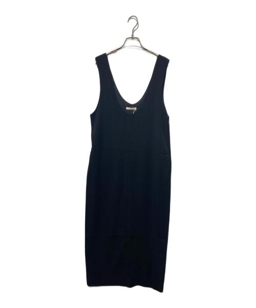 anuke（アンヌーク）anuke (アンヌーク) Twill Uneck Onepiece ブラック サイズ:38の古着・服飾アイテム
