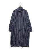 journal standard luxeジャーナルスタンダード ラックス）の古着「ストライプシャツワンピース」｜ネイビー