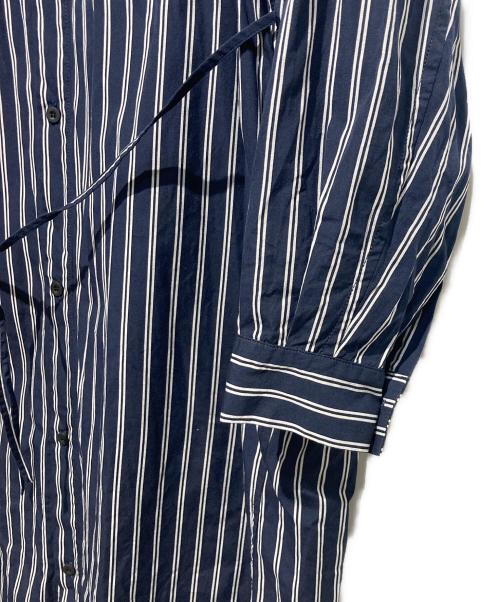 journal standard luxe（ジャーナルスタンダード ラックス）JOURNAL STANDARD LUXE (ジャーナルスタンダード ラックス) ストライプシャツワンピース ネイビー サイズ:　の古着・服飾アイテム