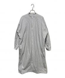 journal standard luxe（ジャーナルスタンダード ラックス）の古着「バンドカラーシャツワンピース」｜グレー