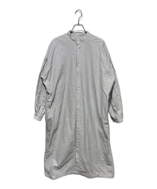journal standard luxe（ジャーナルスタンダード ラックス）JOURNAL STANDARD LUXE (ジャーナルスタンダード ラックス) バンドカラーシャツワンピース グレー サイズ:　の古着・服飾アイテム