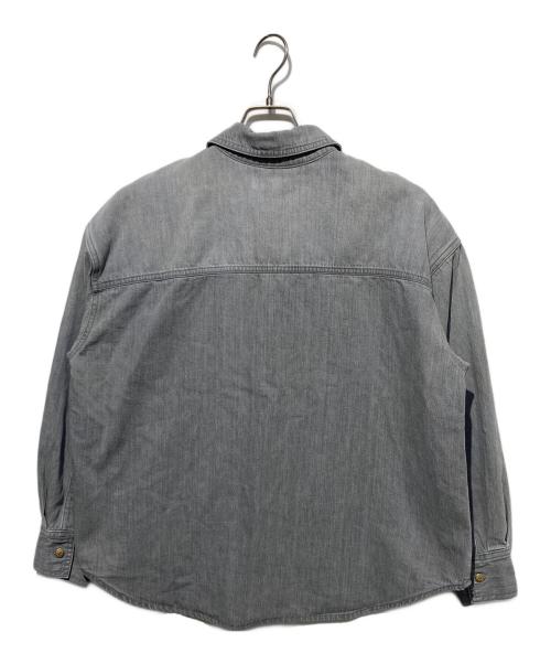 GRACE CLASS（グレースクラス）GRACE CLASS (グレースクラス) 10ozムラ糸デニムシャツ グレー サイズ:36の古着・服飾アイテム