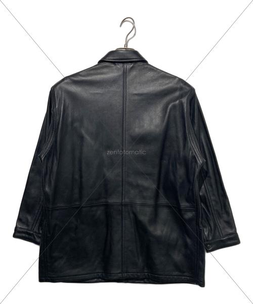 UNITED ARROWS（ユナイテッドアローズ）UNITED ARROWS (ユナイテッドアローズ) シープレザーカバーオール ブラック サイズ:Sの古着・服飾アイテム