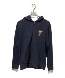 stussy（ステューシー）の古着「ジップパーカー」｜ネイビー