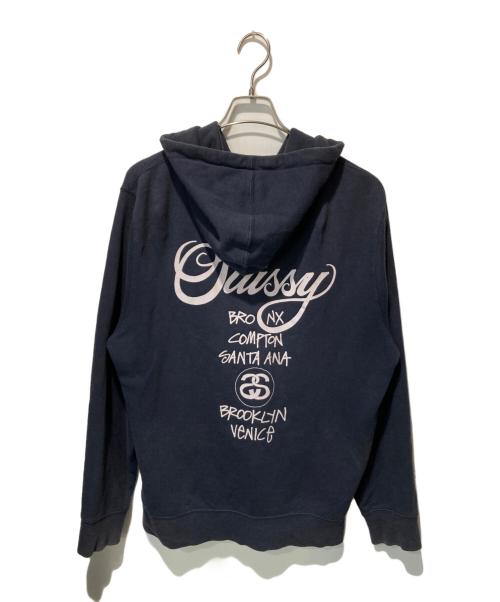 stussy（ステューシー）stussy (ステューシー) ジップパーカー ネイビー サイズ:Mの古着・服飾アイテム
