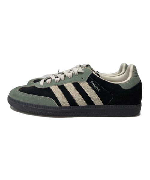 adidas（アディダス）adidas (アディダス) ローカットスニーカー ブラック×カーキ サイズ:25の古着・服飾アイテム