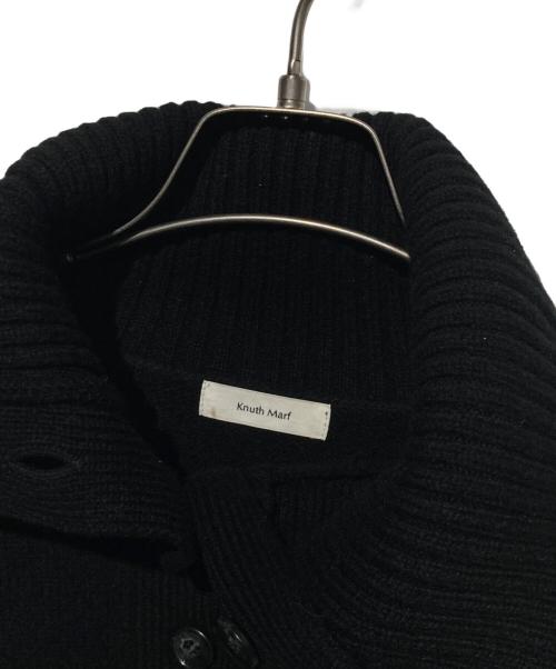 Knuth Marf（クヌースマーフ）knuth marf (クヌースマーフ) ボタン ハイネック ニット ブラック サイズ:Fの古着・服飾アイテム
