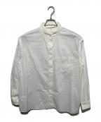 MM6 Maison Margielaエムエムシックスメゾンマルジェラ）の古着「Reversed Poplin Shirt」｜ホワイト