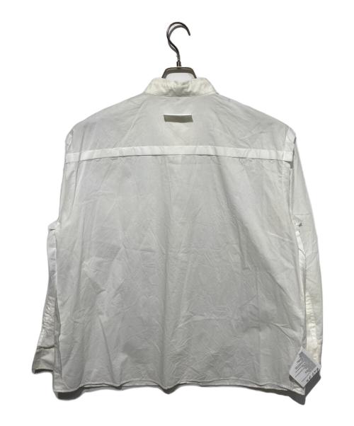 MM6 Maison Margiela（エムエムシックスメゾンマルジェラ）MM6 Maison Margiela (エムエムシックスメゾンマルジェラ) Reversed Poplin Shirt ホワイト サイズ:44の古着・服飾アイテム
