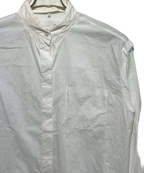 MM6 Maison Margiela（エムエムシックスメゾンマルジェラ）MM6 Maison Margiela (エムエムシックスメゾンマルジェラ) Reversed Poplin Shirt ホワイト サイズ:44の古着・服飾アイテム