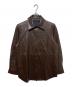 MAISON SPECIAL（メゾンスペシャル）の古着「Vegan Leather Tie Shirt」｜ブラウン