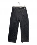 BELPERベルパー）の古着「QUILTING DENIM CHAPS」｜ブラック