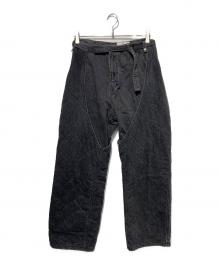 BELPER（ベルパー）の古着「QUILTING DENIM CHAPS」｜ブラック