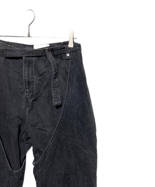 BELPER（ベルパー）BELPER (ベルパー) QUILTING DENIM CHAPS ブラック サイズ:1の古着・服飾アイテム