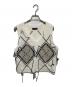MAISON SPECIAL（メゾンスペシャル）の古着「Stitch Argyle Knit Vest」｜ホワイト