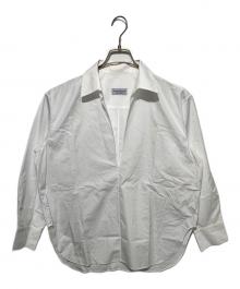 JOHN SMEDLEY（ジョンスメドレー）の古着「スキッパーシャツ」｜ホワイト