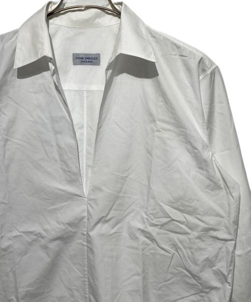 JOHN SMEDLEY（ジョンスメドレー）JOHN SMEDLEY (ジョンスメドレー) スキッパーシャツ ホワイト サイズ:無しの古着・服飾アイテム