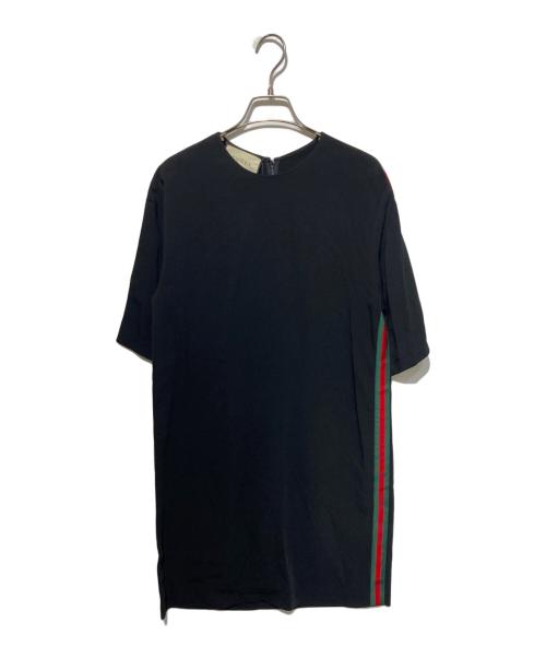 GUCCI（グッチ）GUCCI (グッチ) シェリーラインワンピース ブラック サイズ:40の古着・服飾アイテム