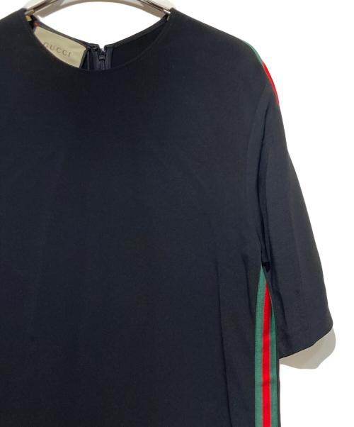 GUCCI（グッチ）GUCCI (グッチ) シェリーラインワンピース ブラック サイズ:40の古着・服飾アイテム