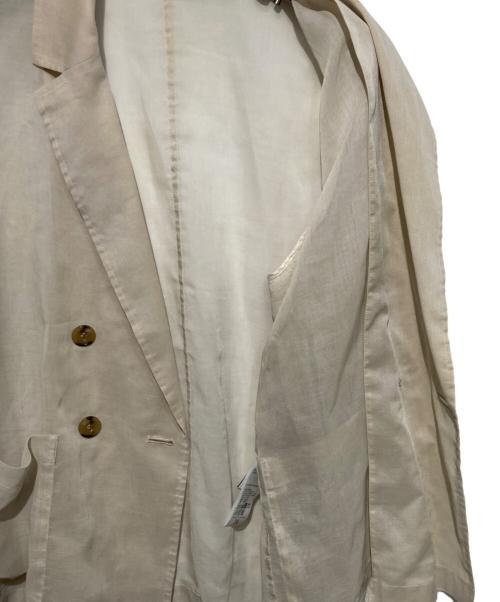Noble（ノーブル）Noble (ノーブル) スリットスリーブシアージャケット ベージュ サイズ:36の古着・服飾アイテム