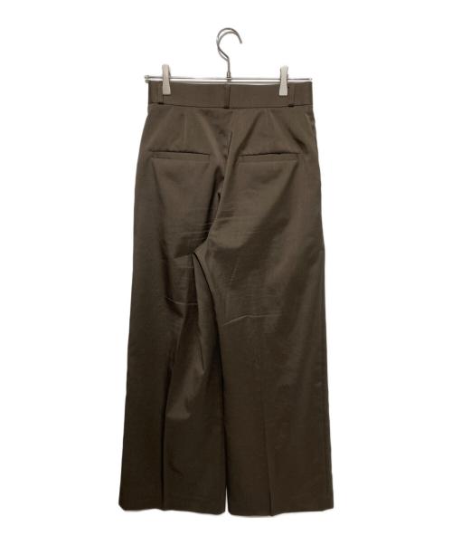 Noble（ノーブル）Noble (ノーブル) L'AUBE BLANC (ローブ ブラン) エステルツイルストレッチスラックスパンツ ブラウン サイズ:38の古着・服飾アイテム
