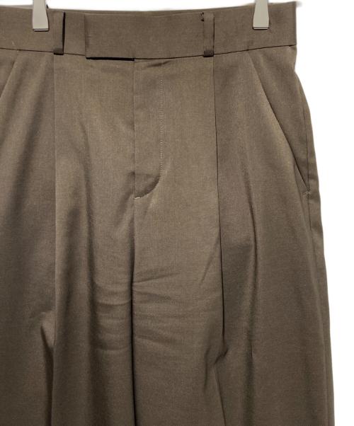 Noble（ノーブル）Noble (ノーブル) L'AUBE BLANC (ローブ ブラン) エステルツイルストレッチスラックスパンツ ブラウン サイズ:38の古着・服飾アイテム