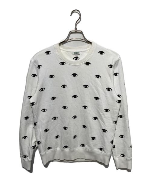 KENZO（ケンゾー）KENZO (ケンゾー) クルーネックスウェット ホワイト サイズ:Lの古着・服飾アイテム