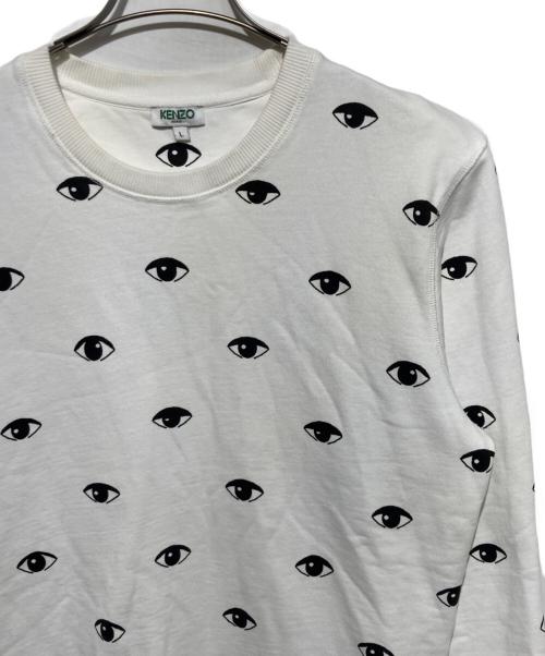 KENZO（ケンゾー）KENZO (ケンゾー) クルーネックスウェット ホワイト サイズ:Lの古着・服飾アイテム