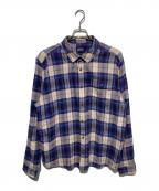 Patagoniaパタゴニア）の古着「ネルシャツ」｜ベージュ×パープル