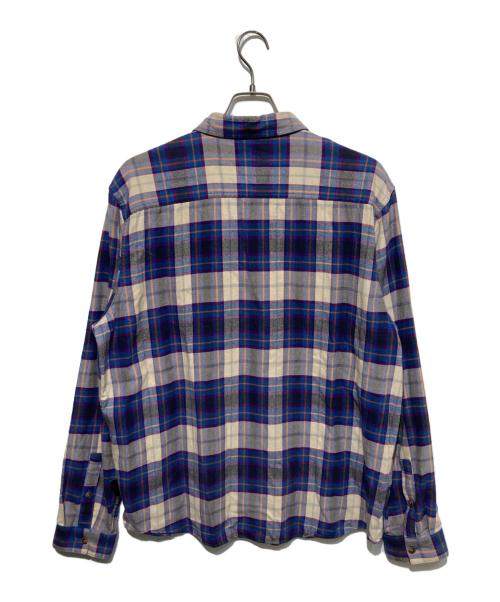 Patagonia（パタゴニア）Patagonia (パタゴニア) ネルシャツ ベージュ×パープル サイズ:Ｌの古着・服飾アイテム