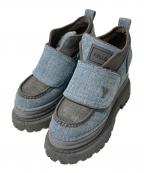 YELLOイエロ）の古着「PATCH SHORT BOOTS」｜インディゴ