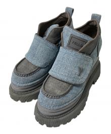 YELLO（イエロ）の古着「PATCH SHORT BOOTS」｜インディゴ