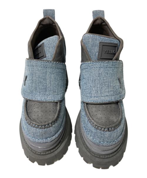 YELLO（イエロ）YELLO (イエロ) PATCH SHORT BOOTS インディゴ サイズ:XLの古着・服飾アイテム