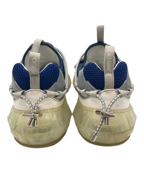 JIMMY CHOO（ジミーチュウ）JIMMY CHOO (ジミーチュウ) ダイヤモンドトレイルスニーカー ホワイト×ネイビー サイズ:43の古着・服飾アイテム